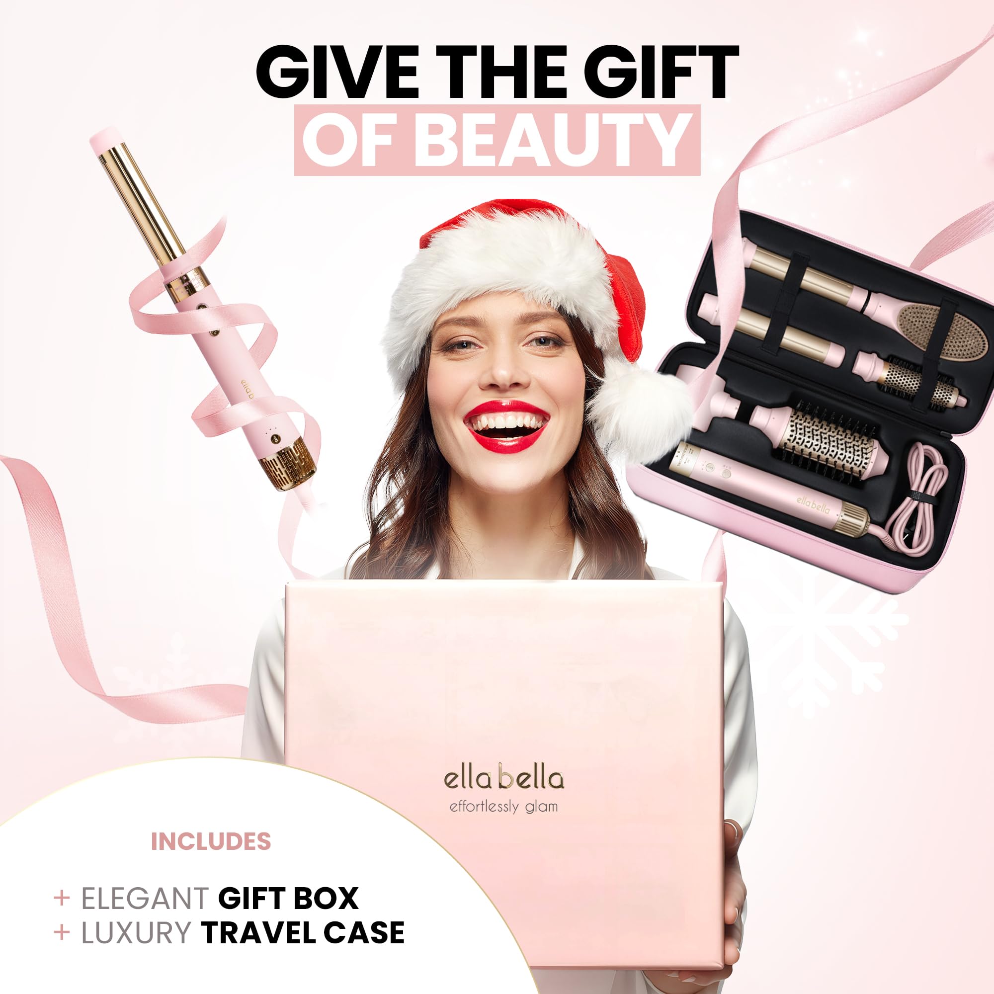 ELLA BELLA hair straightener provides fast, controlled heat for sleek looks.