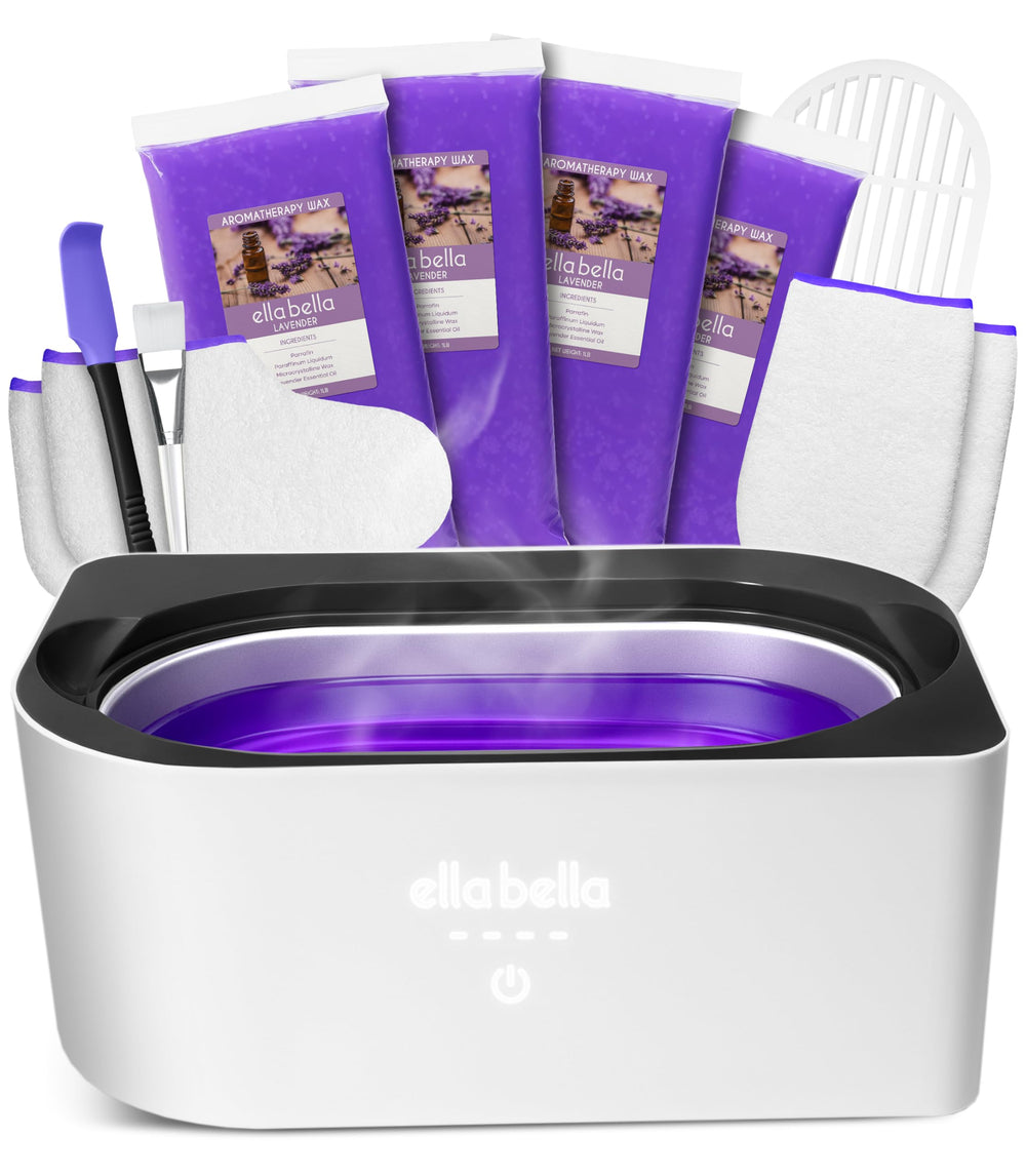 ELLA BELLA paraffin wax machine front view for at-home hand and foot care.
