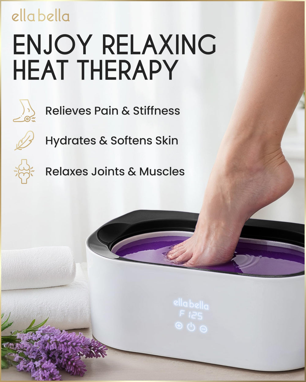 ELLA BELLA wax refills four-pack close-up for long-lasting at-home spa sessions.