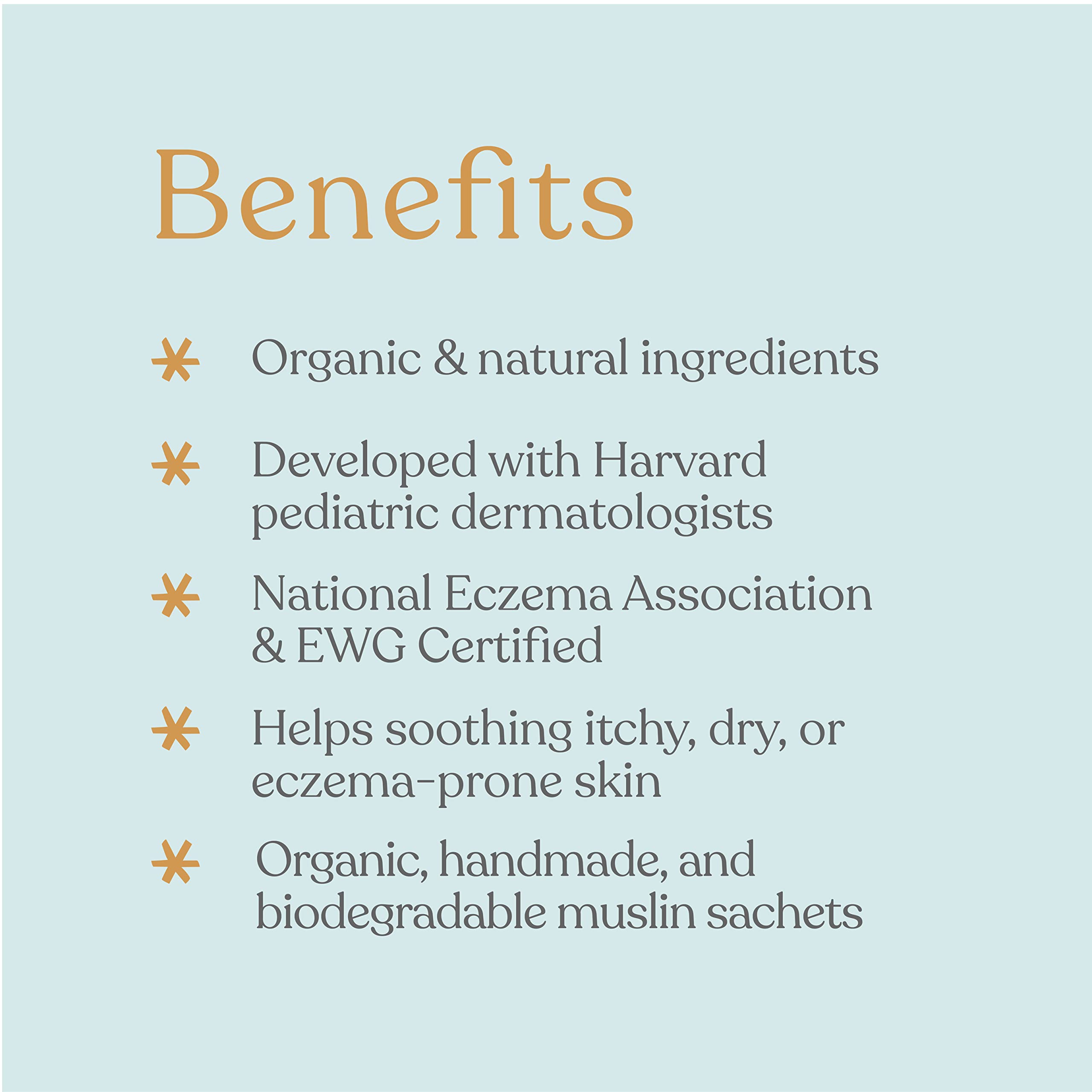 Ellaola Oatmeal Bath Soak turns bathwater milky for gentle cleansing and soft skin