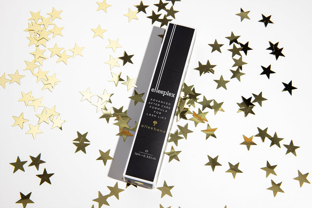 Elleebana Advanced Aftercare label detail highlights vegan cruelty-free formula.