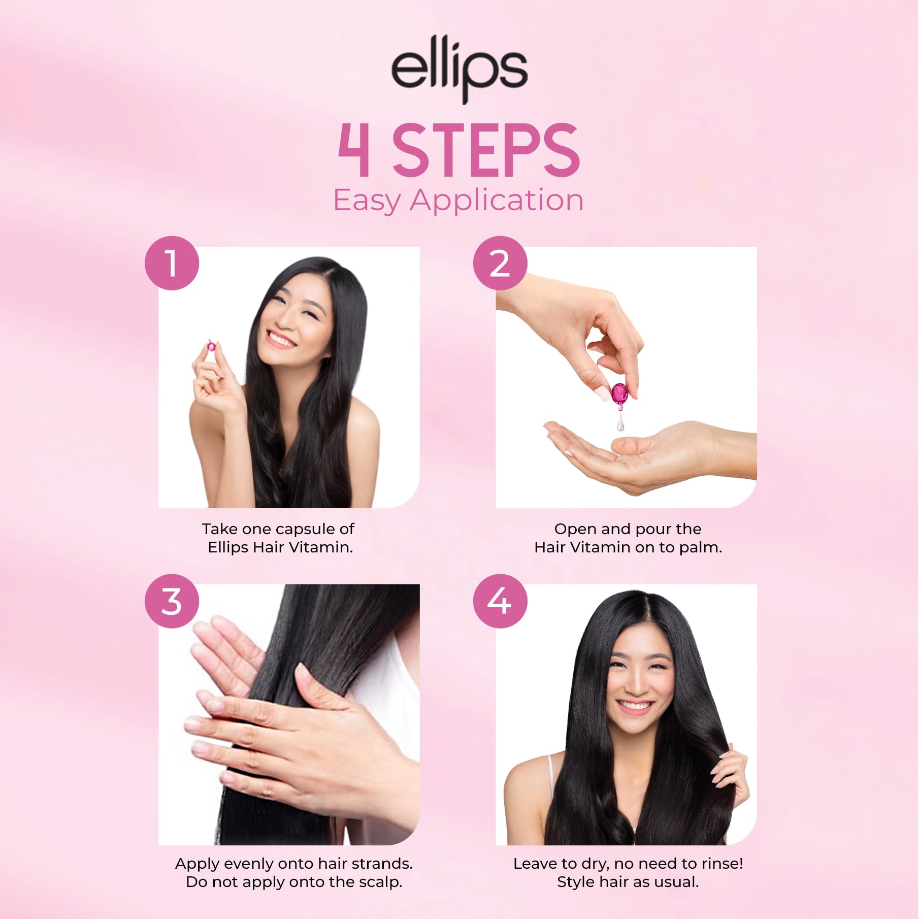 Ellips Hair Oil travel-case-ready capsules for on-the-go hair care.