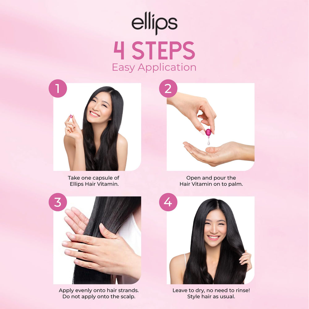 Ellips Hair Oil travel-case-ready capsules for on-the-go hair care.