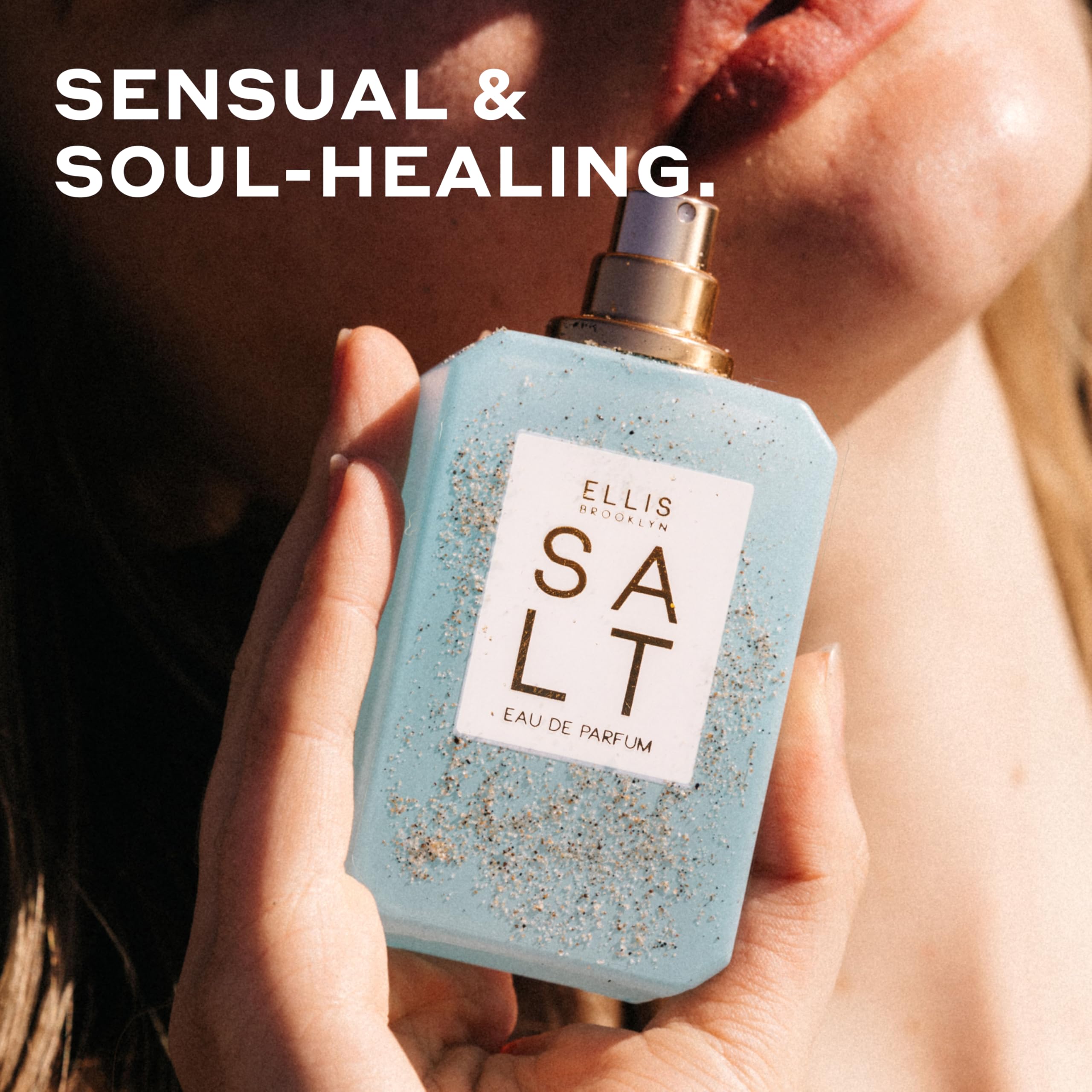 Ellis Brooklyn Salt ylang-ylang bloom suggests sensual, long-lasting fragrance without overpower.