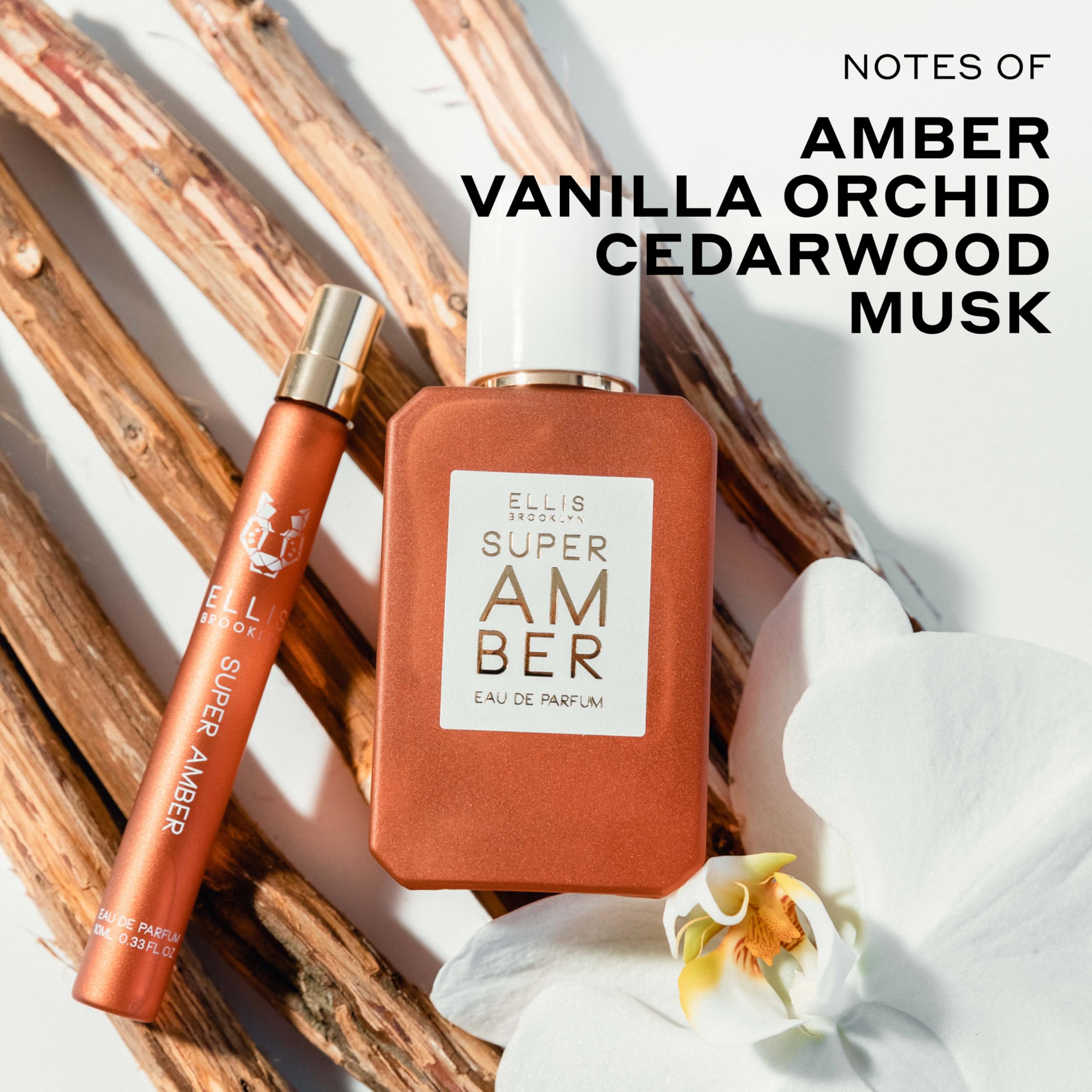 Ellis Brooklyn Super Amber allergen-free formula, fragrance suitable for sensitive noses.