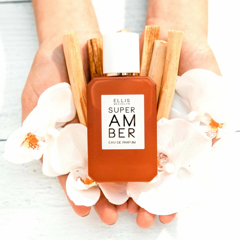 Ellis Brooklyn Super Amber Virginia cedarwood note, adds clean woody depth.