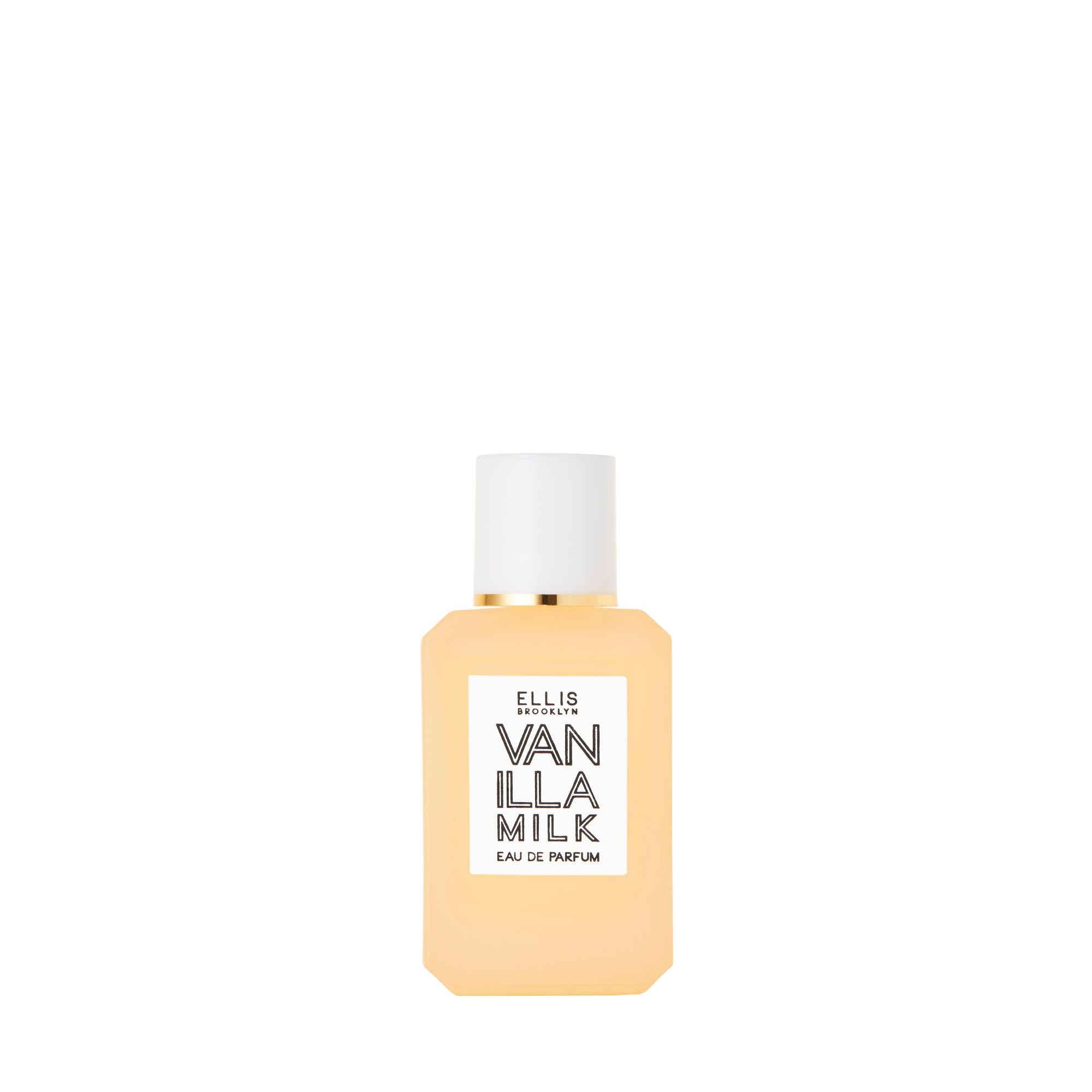 Ellis Brooklyn Vanilla Milk EDP bottle closeup, luxurious gourmand scent for daily wear