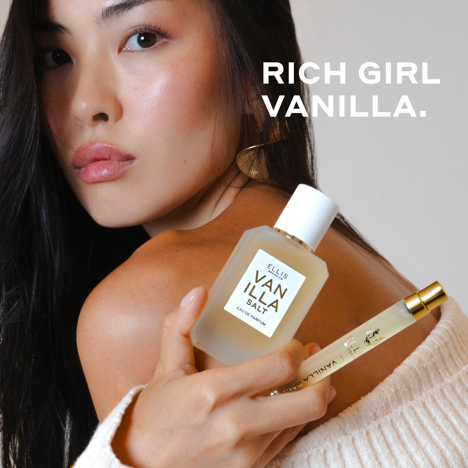 Ellis Brooklyn Vanilla Salt packaging box emphasizes gift-ready vegan perfume.