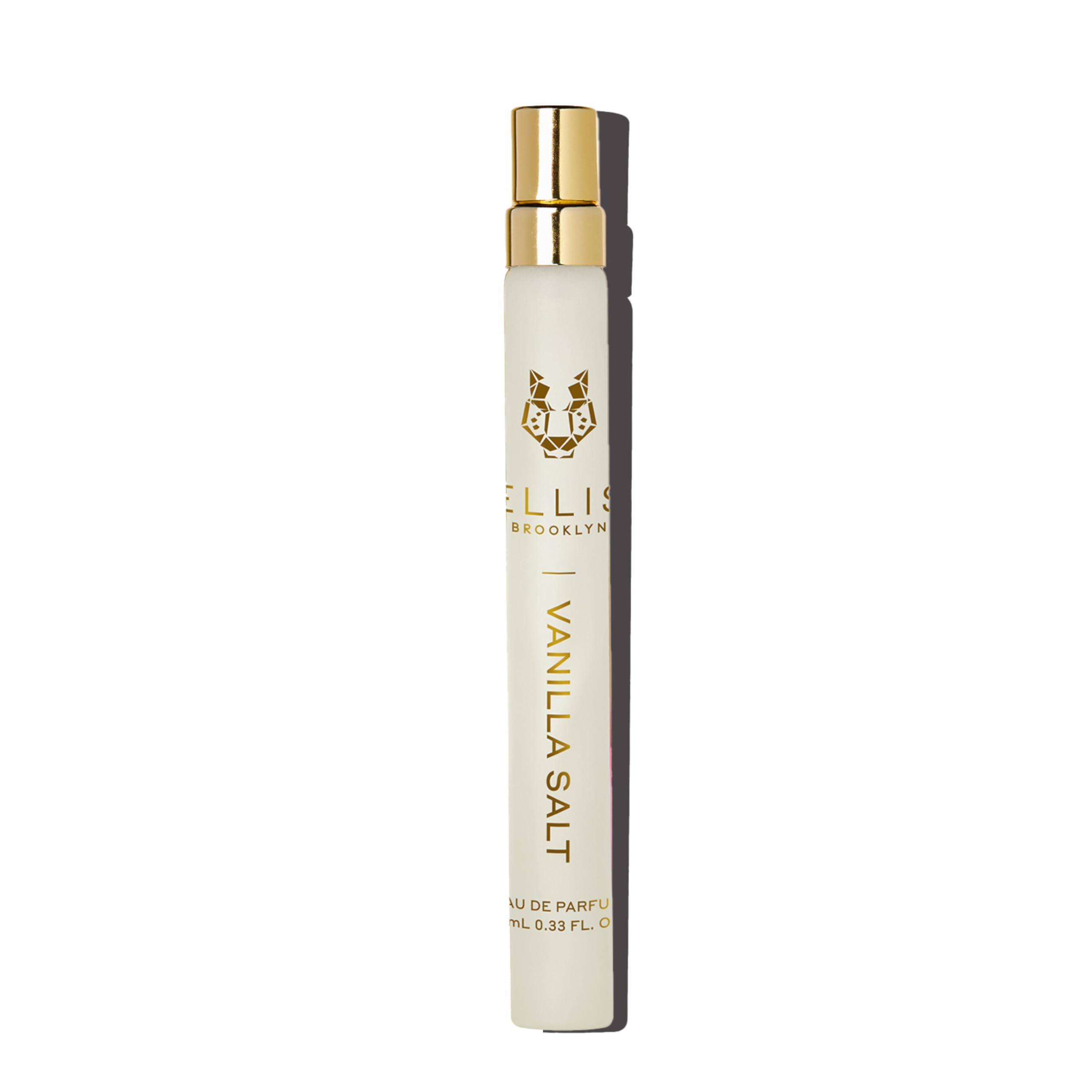 Ellis Brooklyn Vanilla Salt travel spray bottle for on-the-go fragrance.