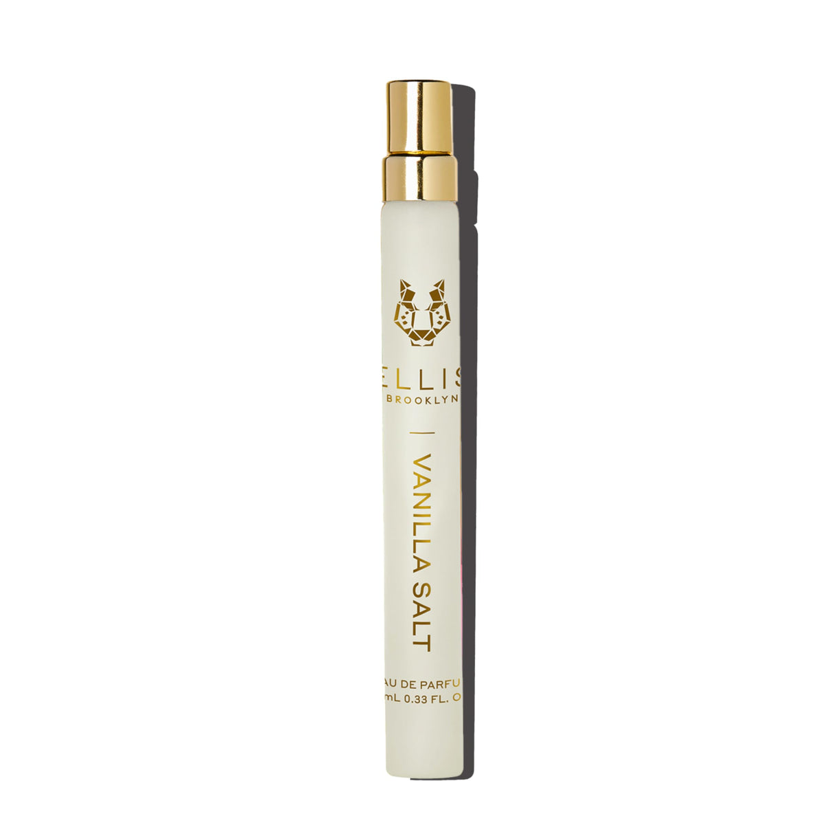Ellis Brooklyn Vanilla Salt travel spray bottle for on-the-go fragrance.