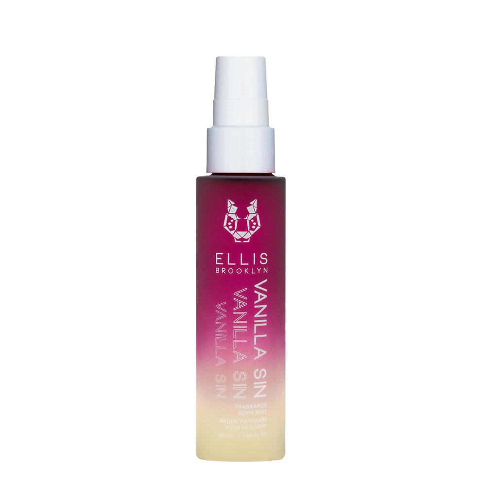 Ellis Brooklyn Vanilla Sin bottle front, appealing gourmand fragrance for daily wear
