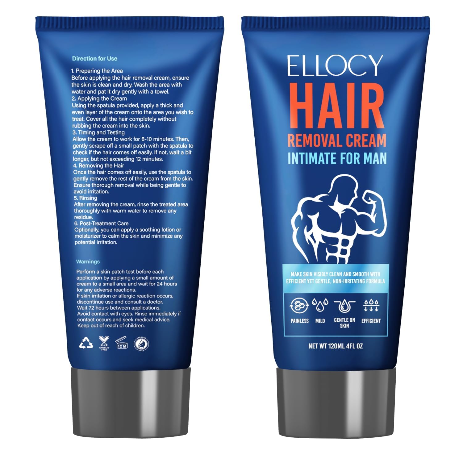 Ellocy hair removal cream men intimate-area use suggests confident grooming routine.