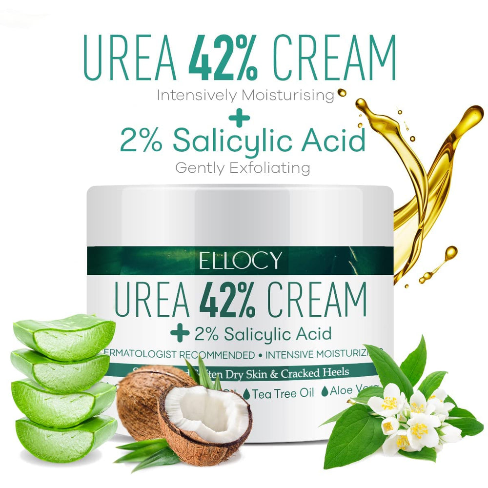 Ellocy Urea Foot Cream fragrance-free label suitable for sensitive skin