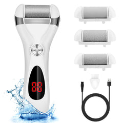 Elmchee electric foot callus remover kit front view for easy setup.