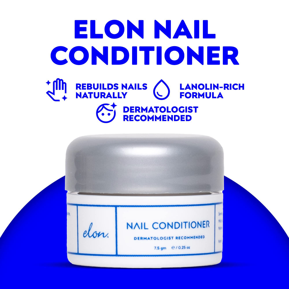 Elon Lanolin-Rich Nail Conditioner applying process showing quick cuticle hydration