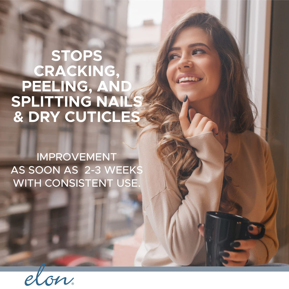 Elon Lanolin-Rich Nail Conditioner nails closeup illustrating growth-supporting nourishment