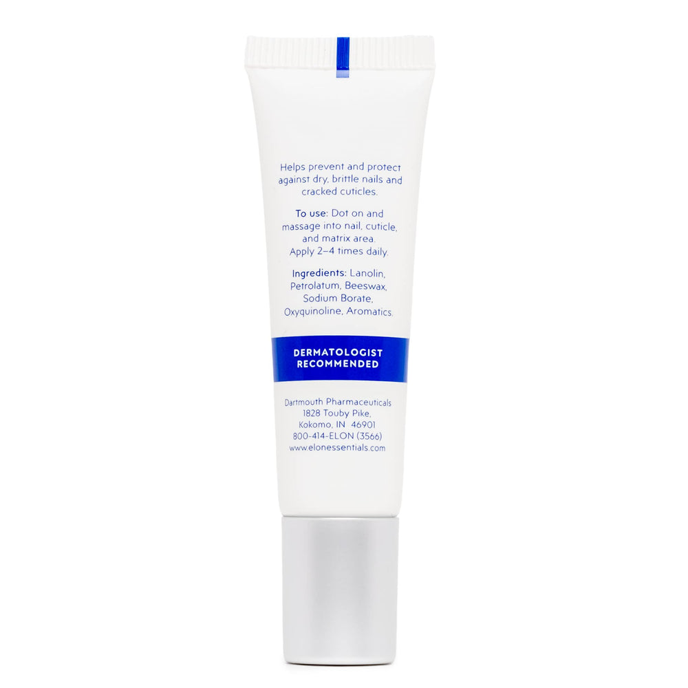 Elon Lanolin-Rich Nail Conditioner tube on vanity ready for daily cuticle care.