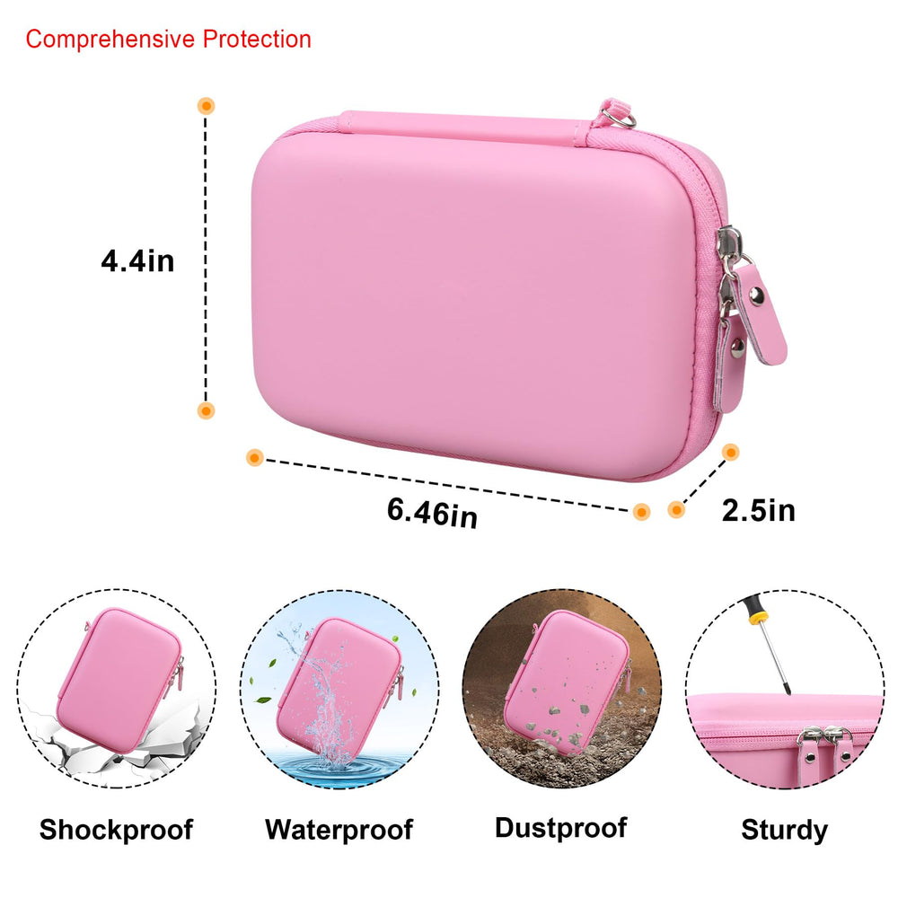 Elonbo 3-layer protection case shields hair tools from shocks during travel.