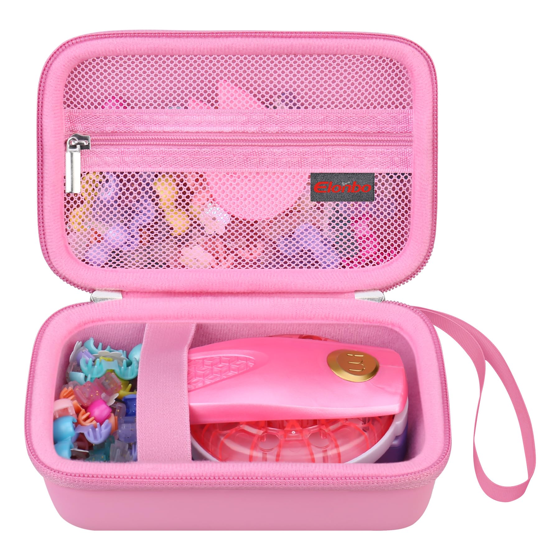 Elonbo carrying case for Make It Real Snap N' Glam keeps tools organized on the go.