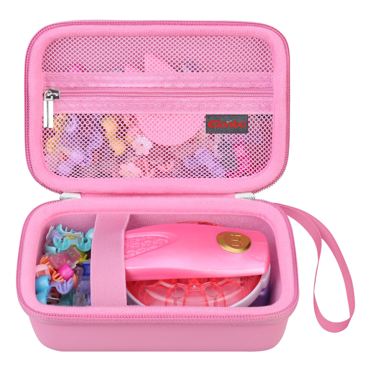 Elonbo carrying case for Make It Real Snap N' Glam keeps tools organized on the go.