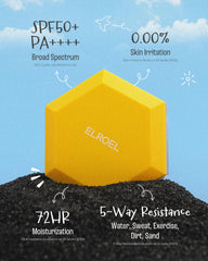 ELROEL Pang Pang Big Sun Cushion Plus face application demonstrates quick coverage