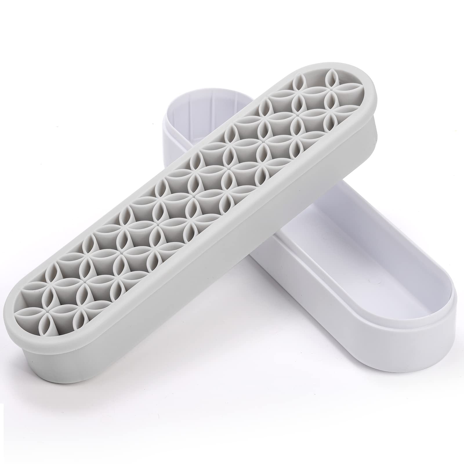Elsjoy weighted-base silicone brush holder showing stable desktop stand