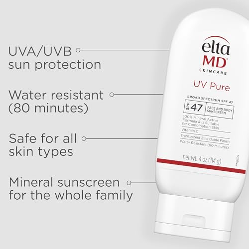EltaMD UV Pure on-face application shows smooth facial sunscreen glide
