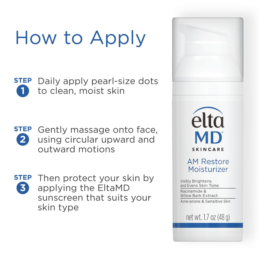 EltaMD AM Restore skin-texture-closeup shows a smooth, hydrated complexion.
