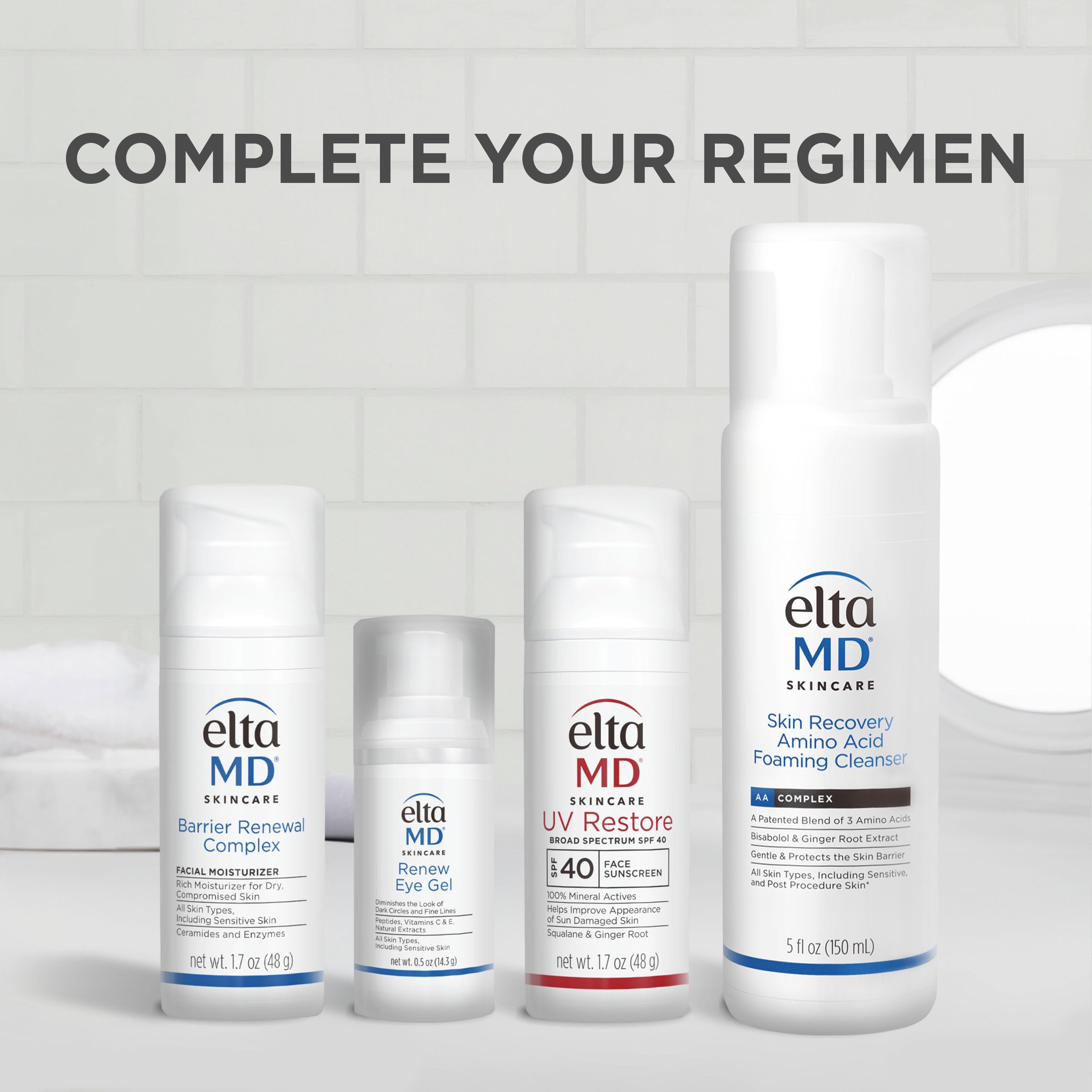 EltaMD Barrier Renewal Complex skin portrait showing a hydrated, even complexion.