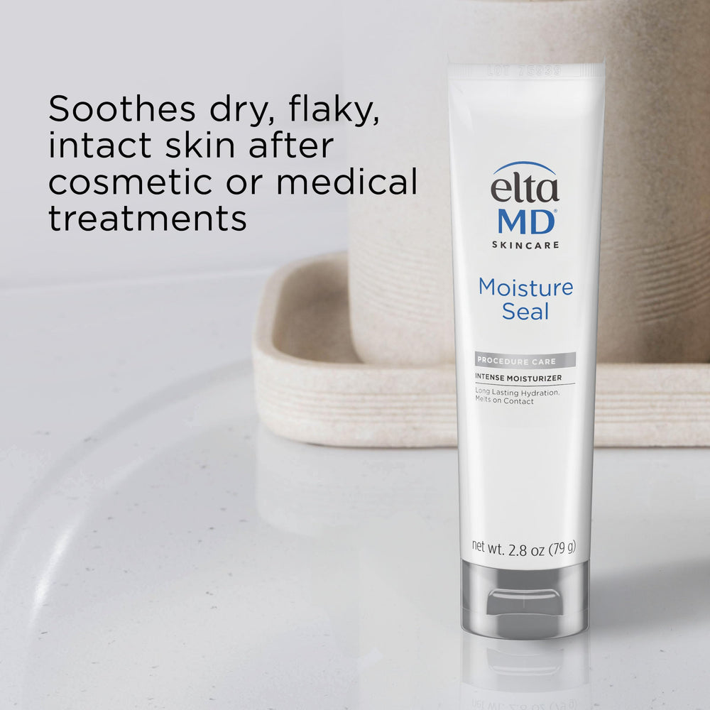 EltaMD Moisture Seal cream texture close-up showing rich hydration.
