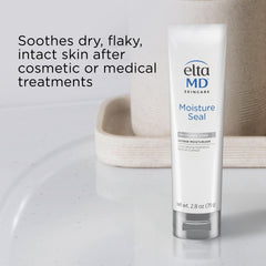 EltaMD Moisture Seal cream texture close-up showing rich hydration.
