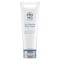 EltaMD Skin Restore Body Cream tube delivers fragrance-free hydration for dry skin.