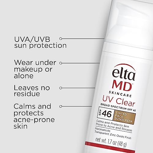 EltaMD tinted sunscreen on skin showing seamless blend with no obvious cast.