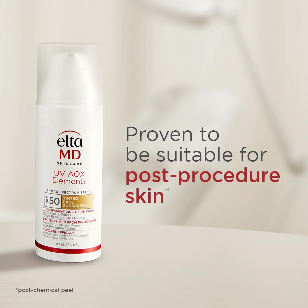 EltaMD UV AOX Elements hydration closeup emphasizing moisture retention.