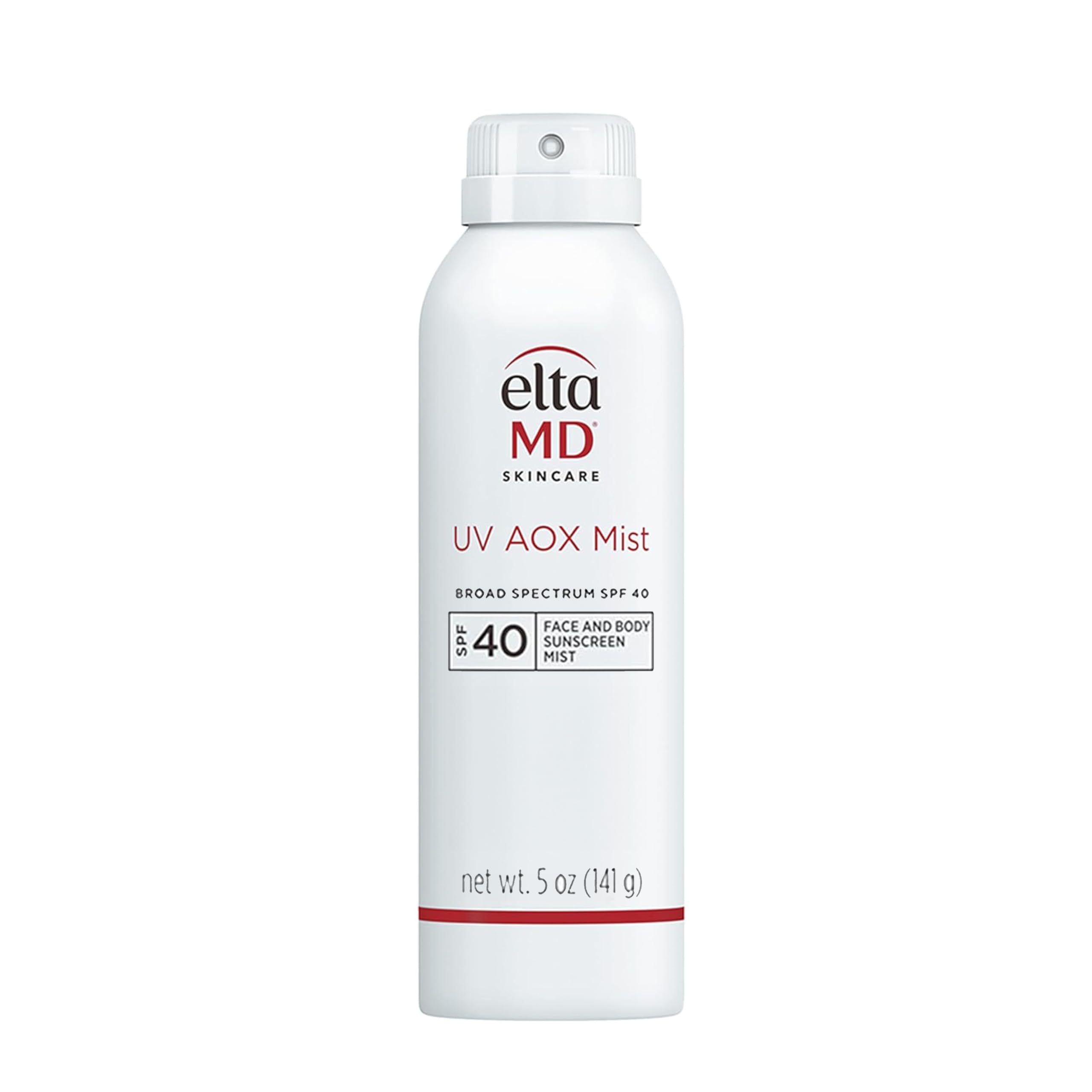 EltaMD UV AOX Mist spray-on-face for quick SPF 40 protection and easy coverage