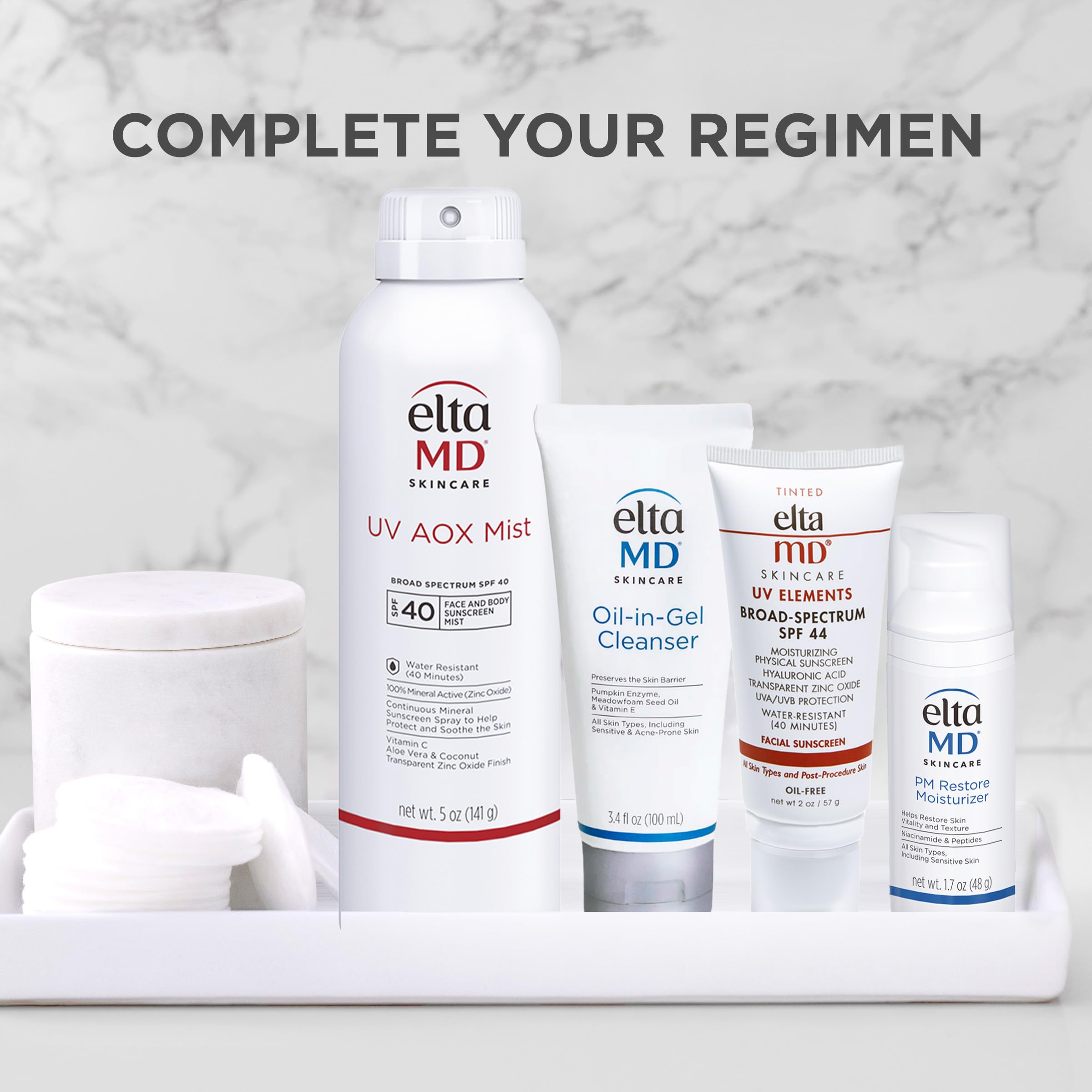 EltaMD UV AOX Mist water-resistant up to 40 minutes during activities