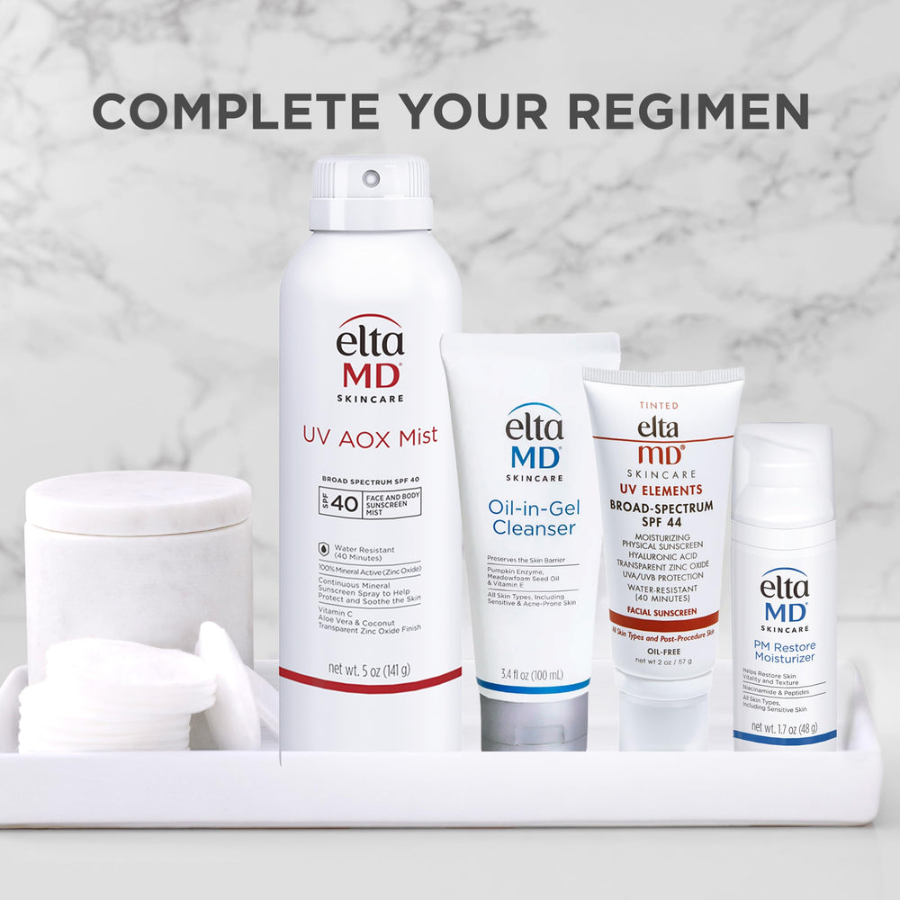 EltaMD UV AOX Mist water-resistant up to 40 minutes during activities