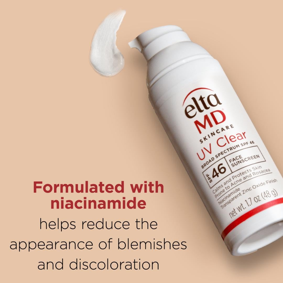 EltaMD UV Clear applied under makeup for a breathable base