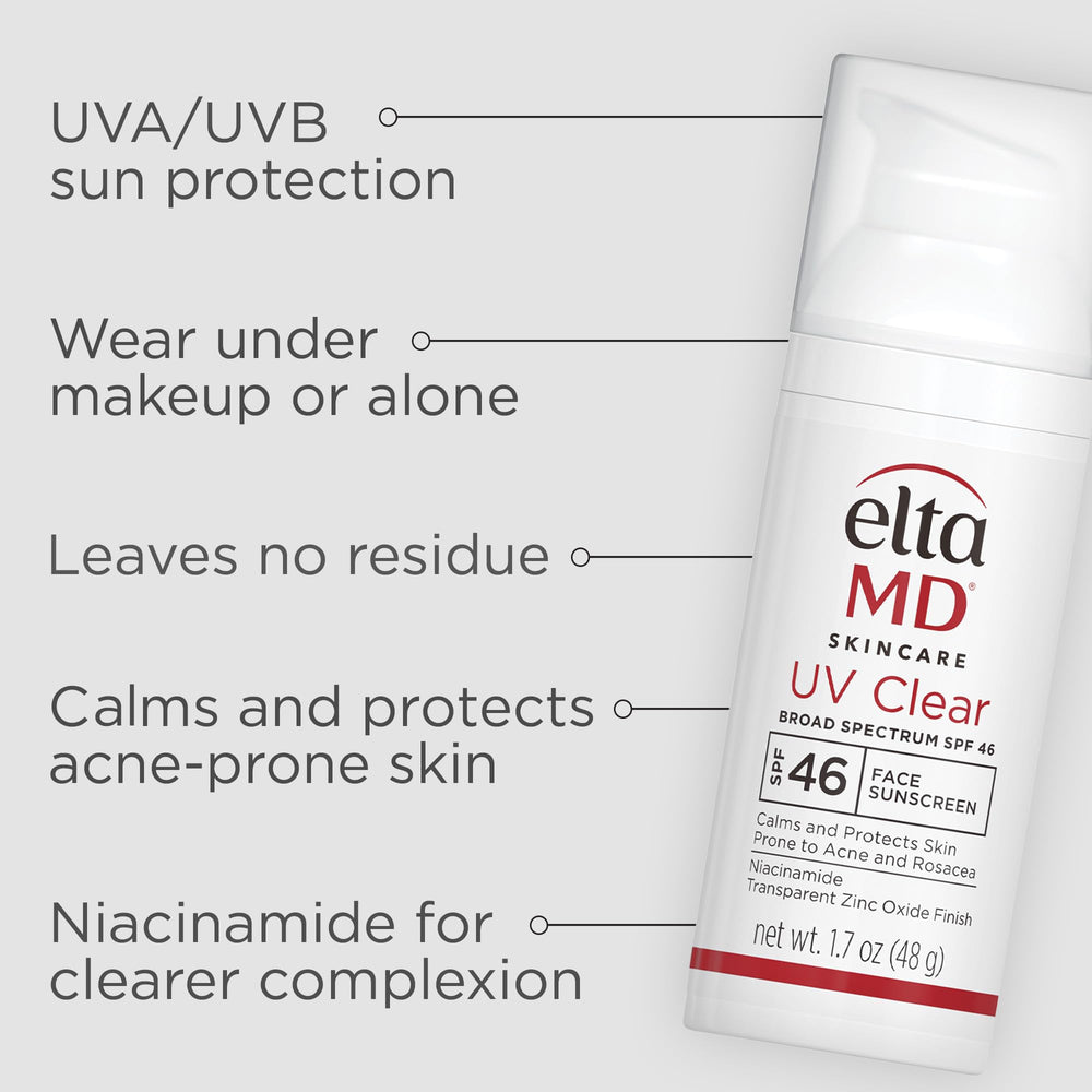 Close-up of the silky, transparent texture of EltaMD UV Clear sunscreen