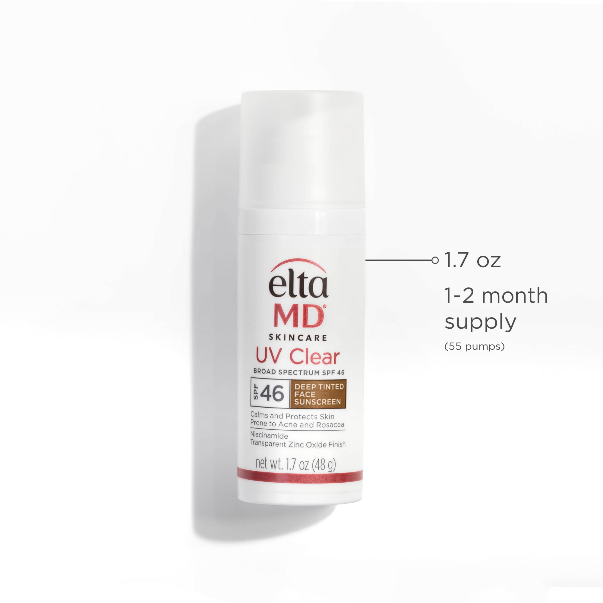 EltaMD UV Clear travel-size 1.7 oz for carry-on protection