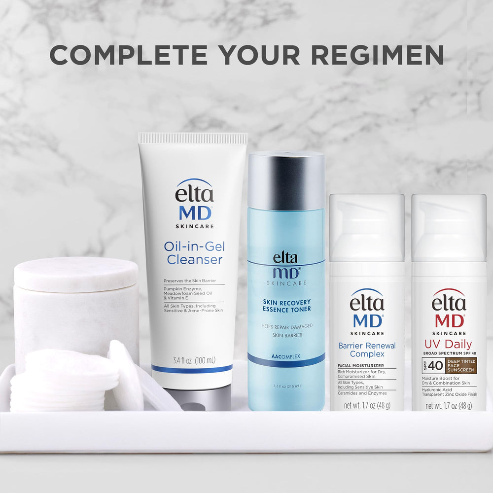 EltaMD UV Daily Deep Tint SPF 40 on-skin demonstration for daily hydration