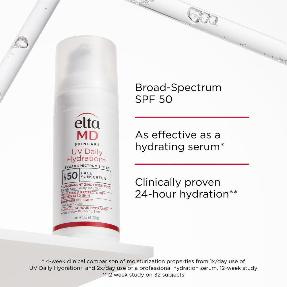 EltaMD UV Daily Hydration+ protective veil guards skin against daily stressors.