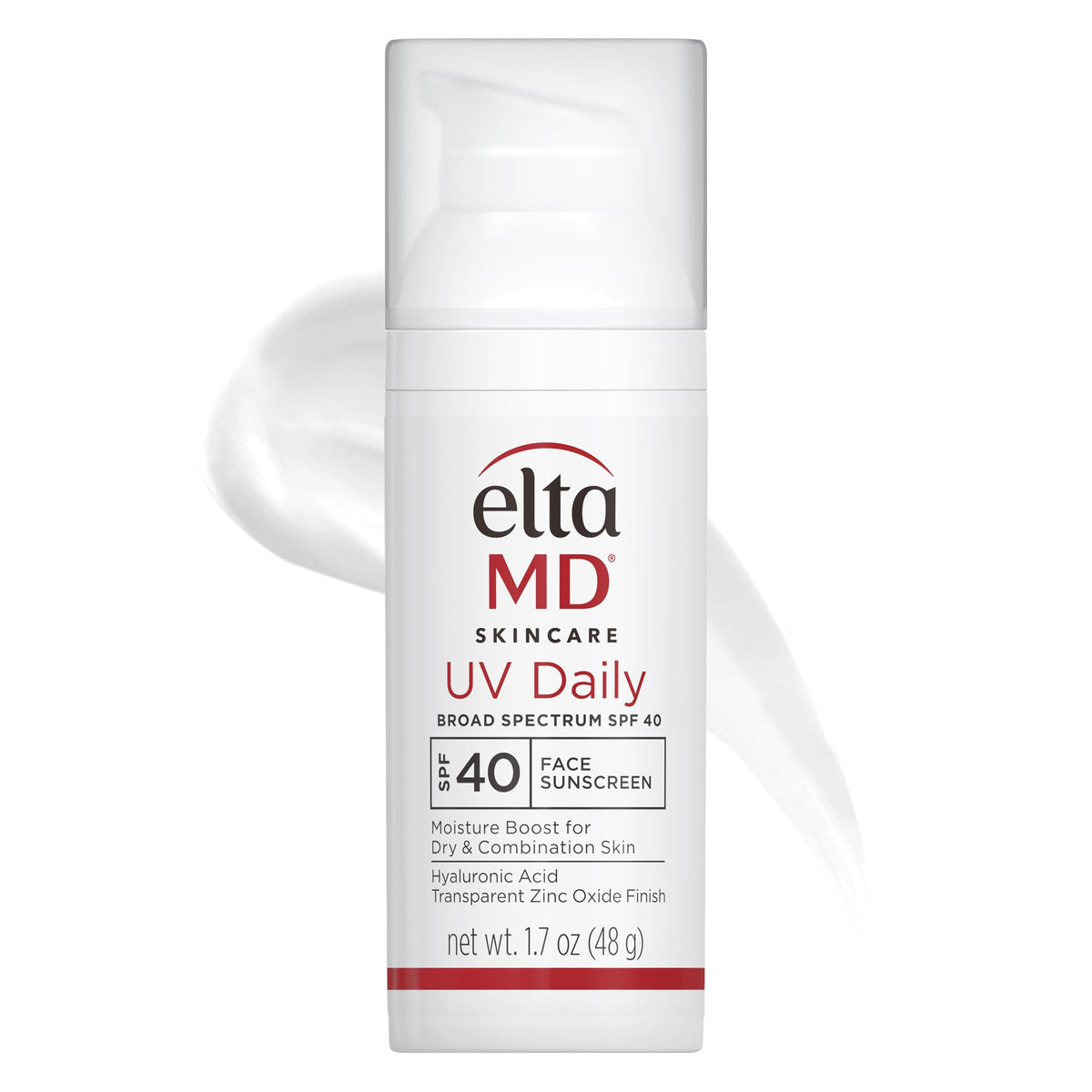 EltaMD UV Daily SPF 40 bottle pump for daily sun protection and hydration