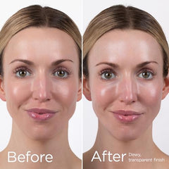 EltaMD UV Daily application under makeup demonstrates quick absorption for smooth base.