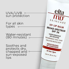 EltaMD UV Lip Balm SPF 30+ pack of two for on-the-go protection.