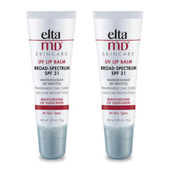 EltaMD UV Lip Balm tube front view for daily hydration and sun protection.