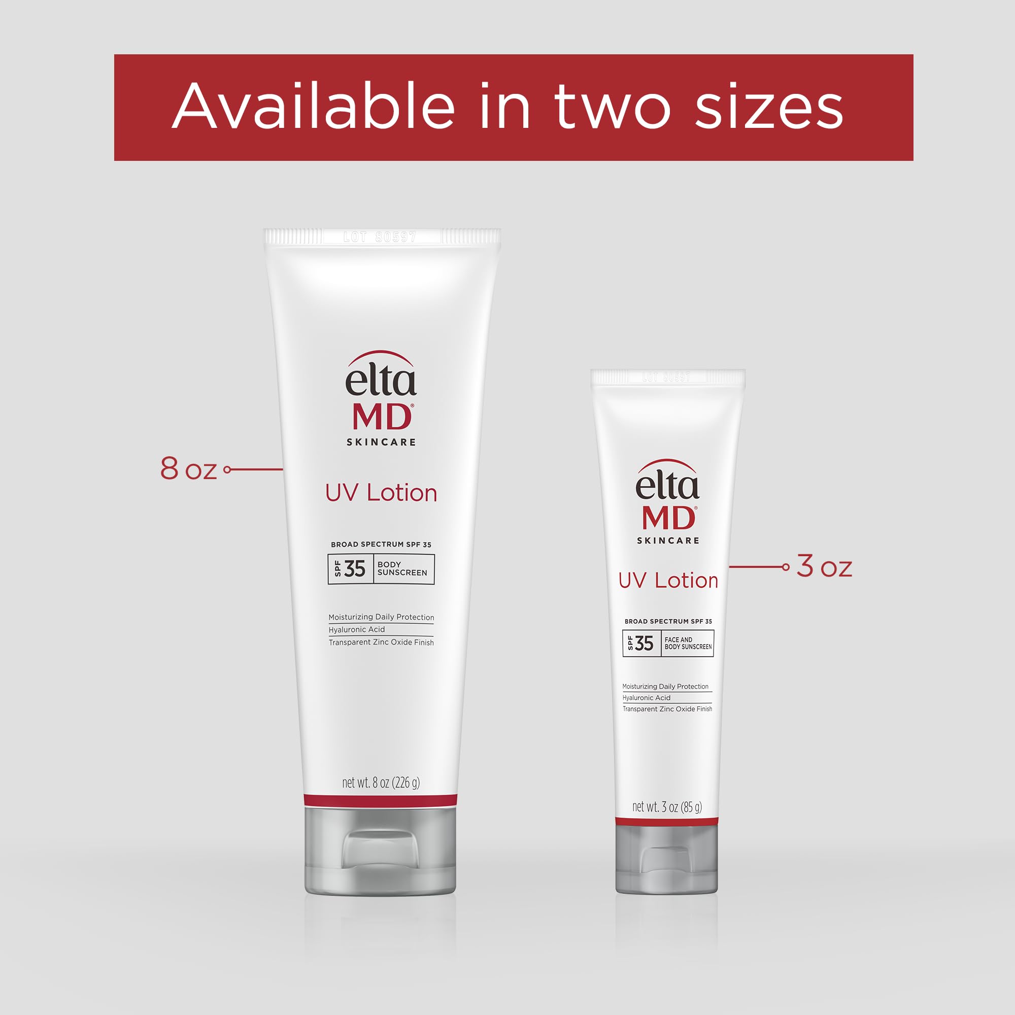 EltaMD UV Lotion bottle on beach bag highlighting water resistance up to 40 minutes