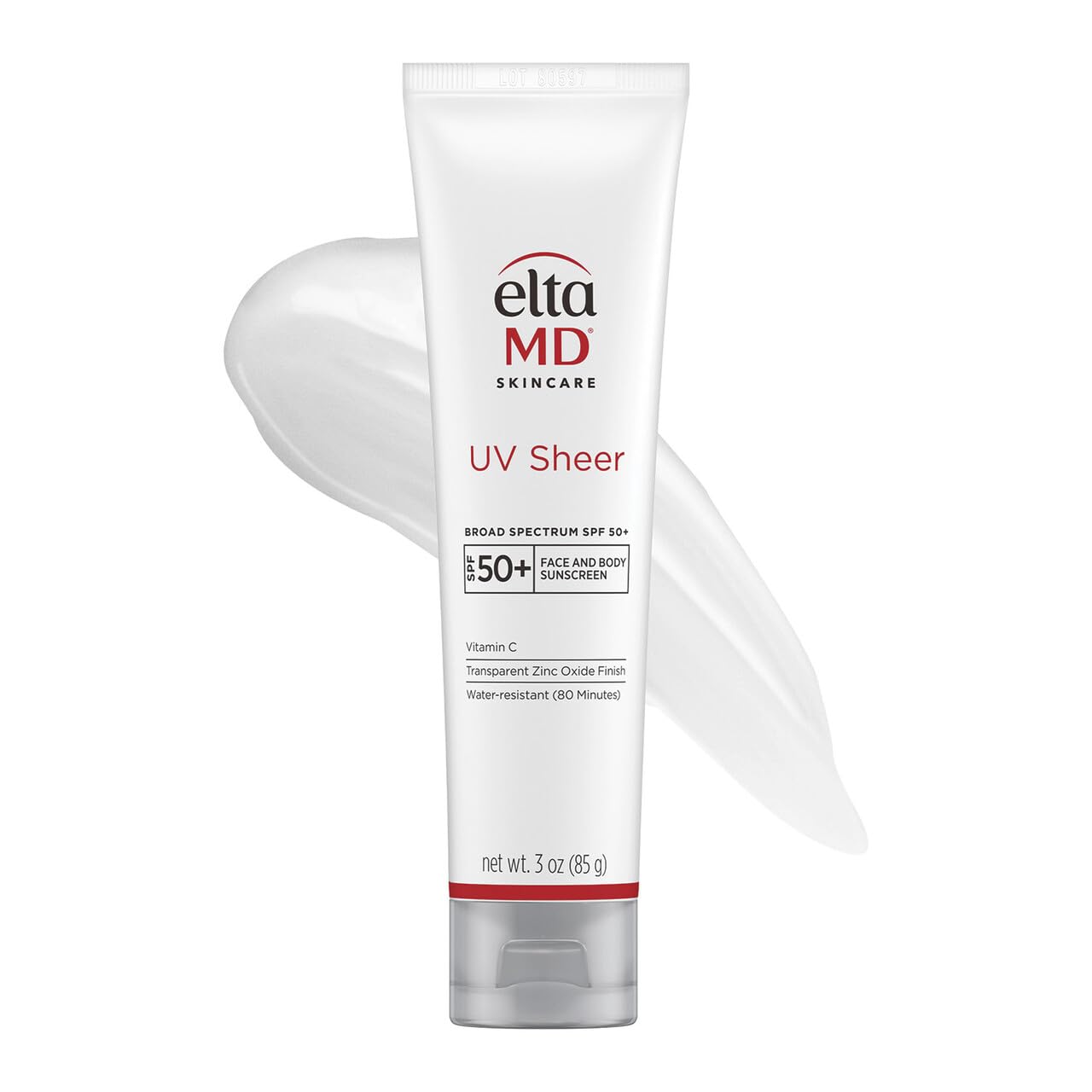 EltaMD UV Sheer face sunscreen tube front view for everyday sun protection
