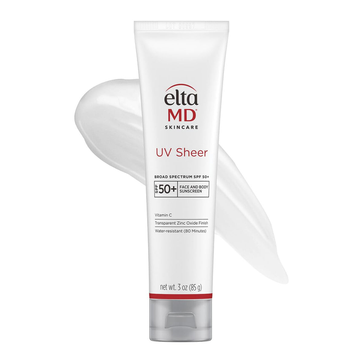 EltaMD UV Sheer face sunscreen tube front view for everyday sun protection