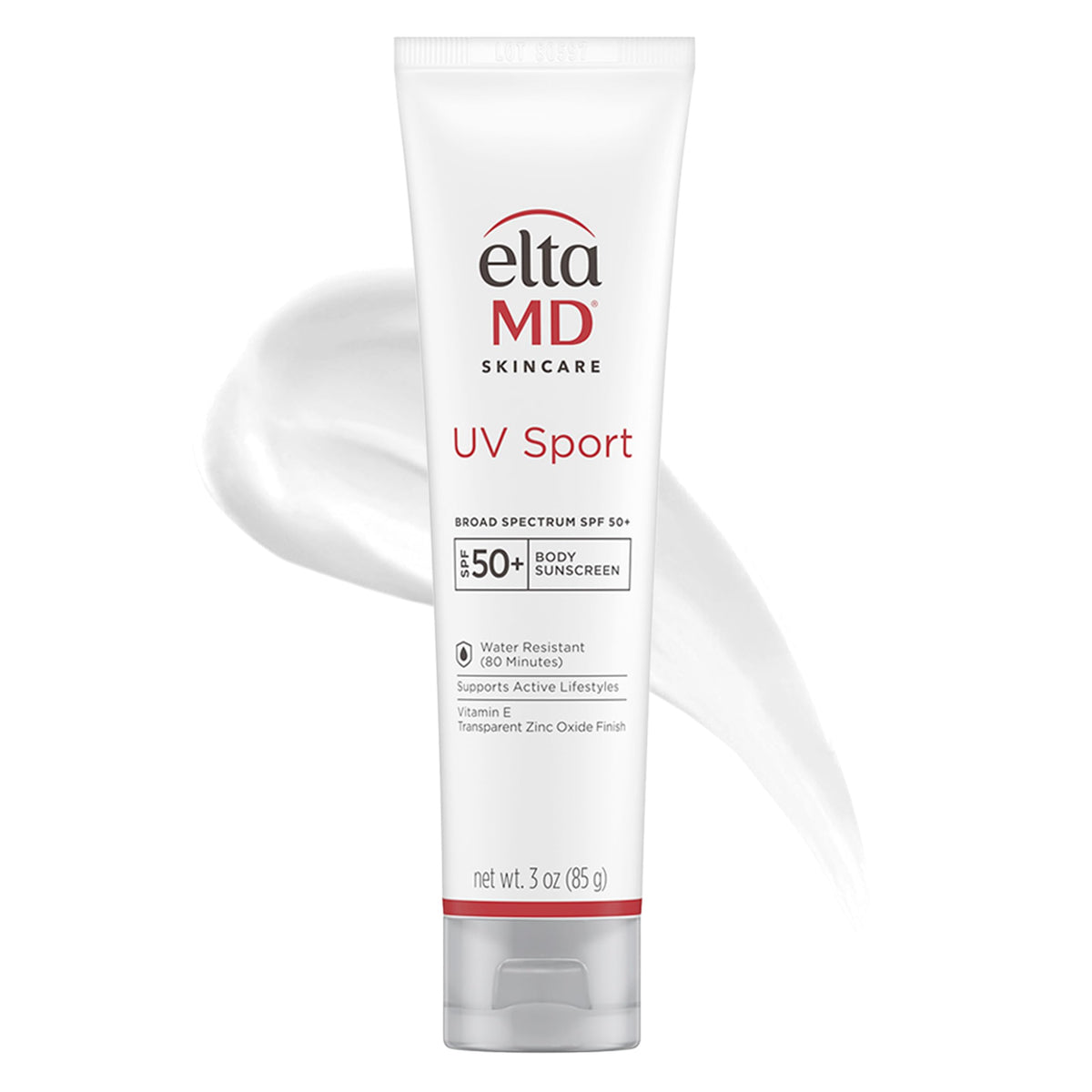 EltaMD UV Sport sunscreen lotion bottle—SPF 50 protection for face and body during outdoor activities.